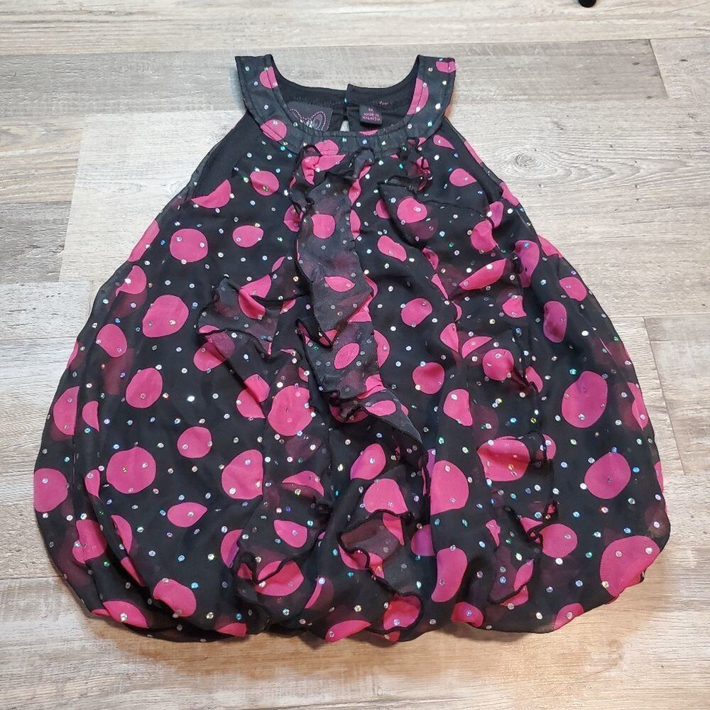Self esteem 6x girls black and pink tunic